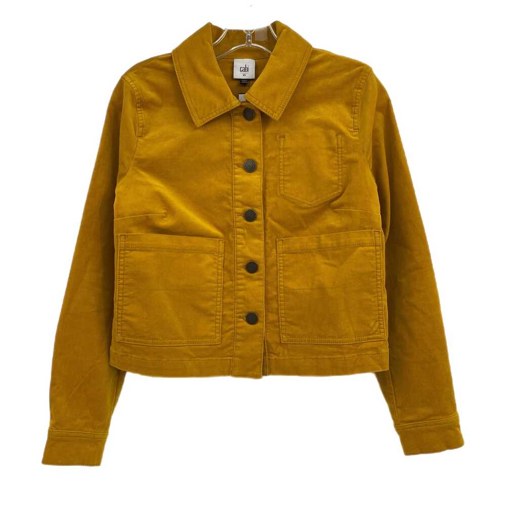 CAbi Yellow Corduroy Jacket Long Sleeve | Womens XS